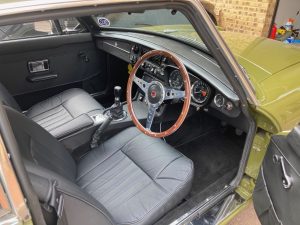 MGB GT leather interior