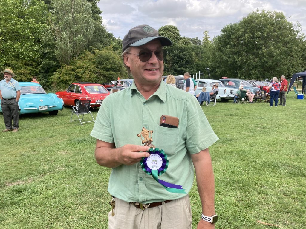 Gary Winning best in class at Houghton Hall - Classics in the Park